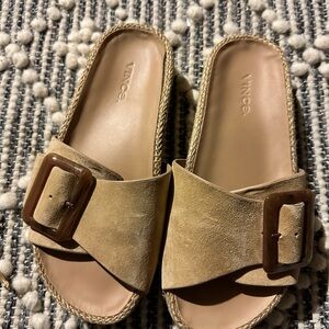 Vince suede slides size 6